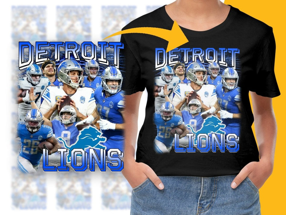 Detroit Lions Blue White PNG File - Teepew