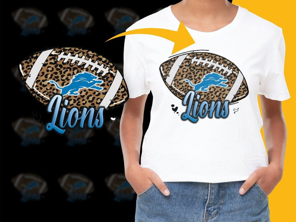 Detroit Lions Football Graphic Animal Print PNG File - Teepew