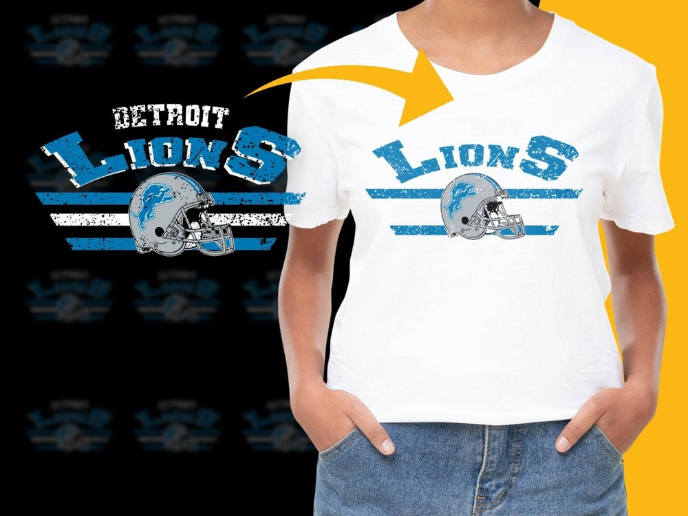 Detroit Lions Football Graphic PNG File - Teepew