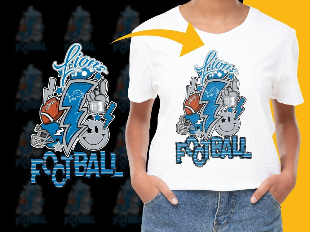 Detroit Lions NFL Football Graphic PNG File - Teepew