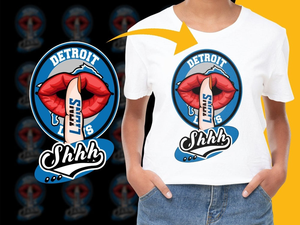 Detroit Lions Shhh Graphic PNG File - Teepew