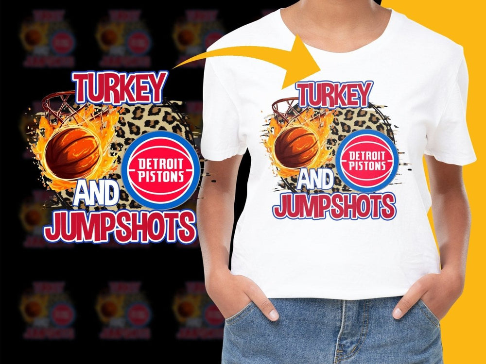Detroit Pistons Turkey and Jumpshots PNG File - Teepew