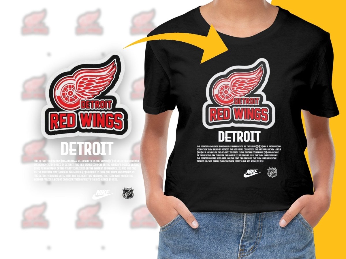 Detroit Red Wings NHL Logo Graphic Printed PNG File - Teepew