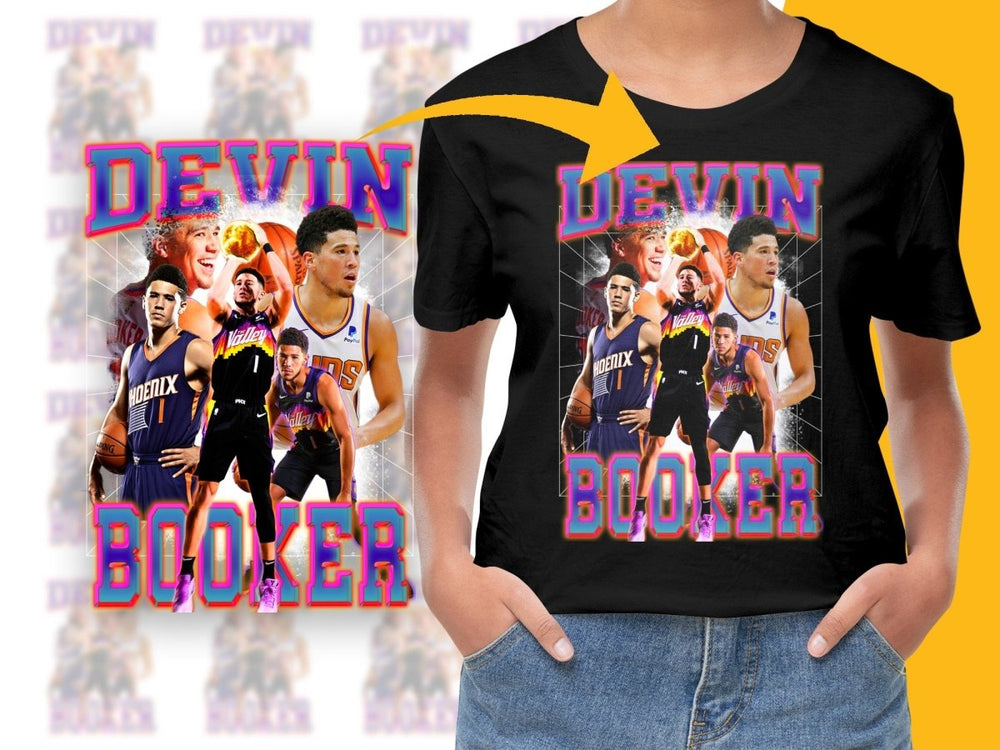 Devin Booker Basketball Star Unique Bootleg PNG File - Teepew