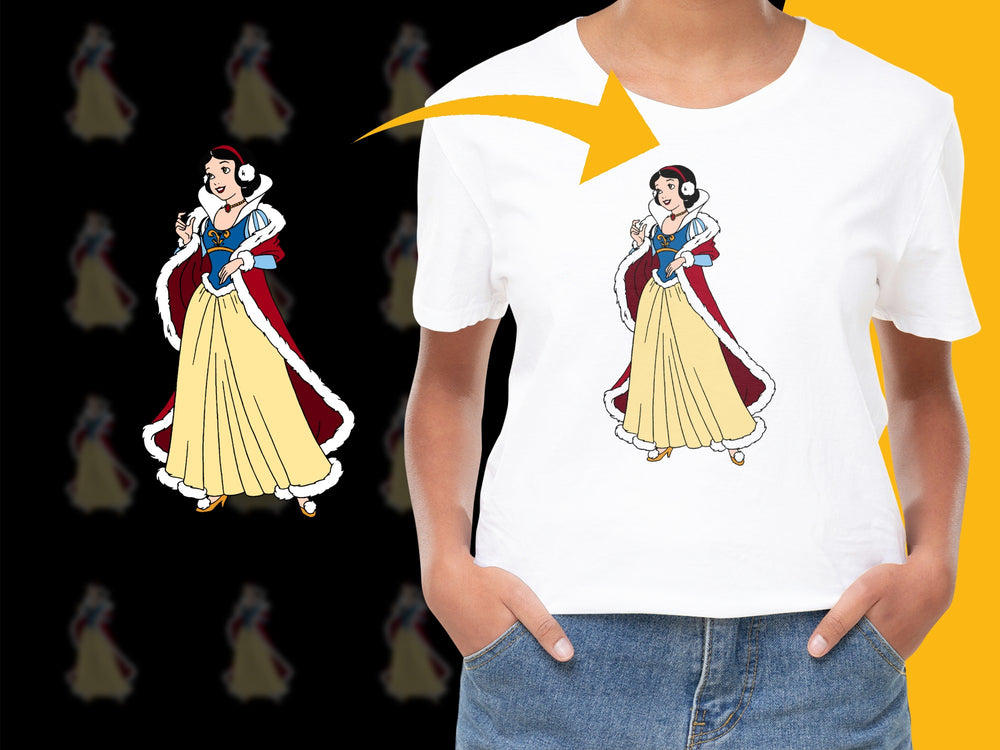 Snow White Graphic T-Shirt, Disney Princess Tee, Vintage Style Cartoon Shirt, Fairytale Fashion Top, Gift for Her