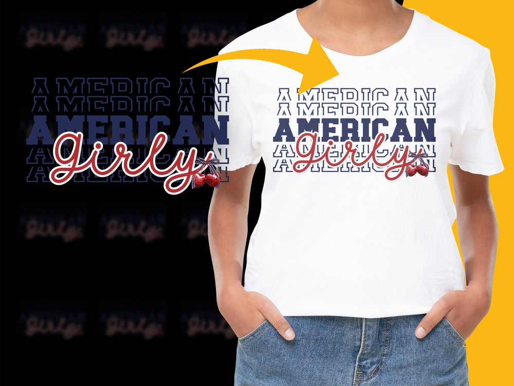 American Everyday Typography Graphic T-Shirt, Patriotic Casual Fashion Tee, Unisex Stylish Summer Shirt