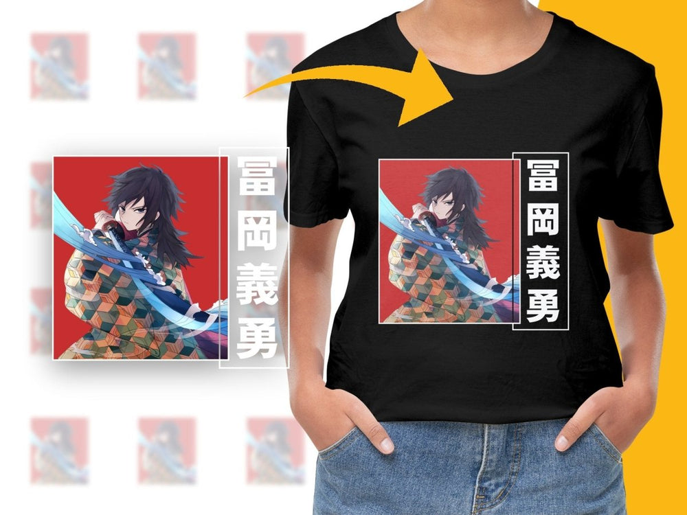 Digital Anime Character Giyu Tomioka PNG Digital Download - Teepew