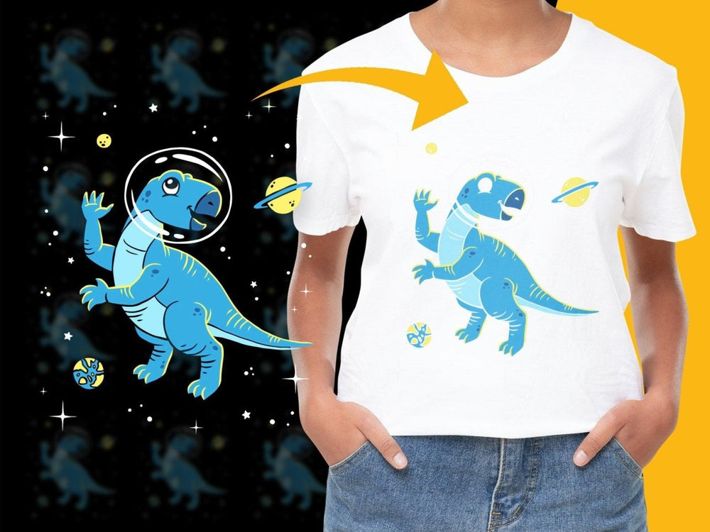 Dino Astronaut Adventure Graphic PNG File - Teepew
