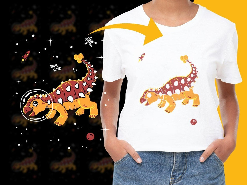 Dinosaur with Space Theme Graphic PNG File - Teepew