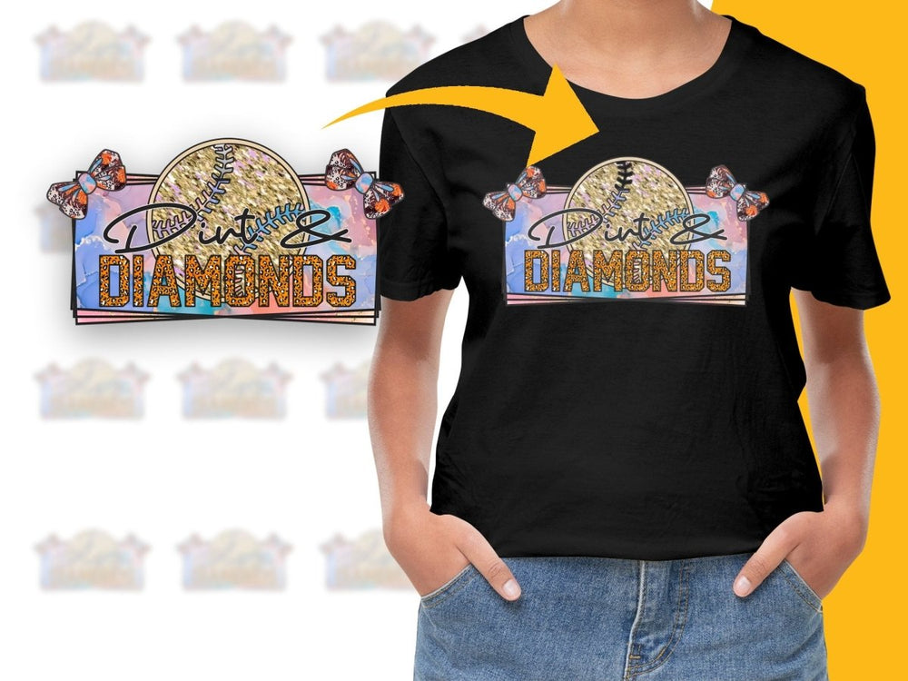 Dirt and Diamonds Baseball Design PNG File - Teepew