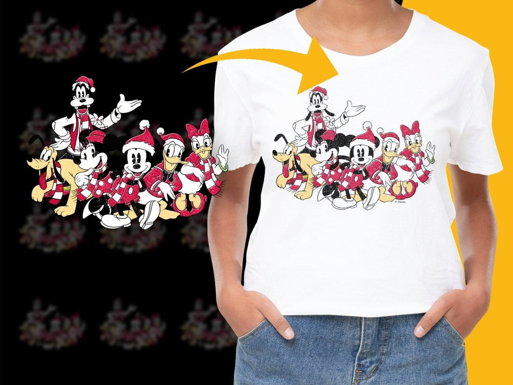 Disney Christmas Characters Festive PNG File - Teepew