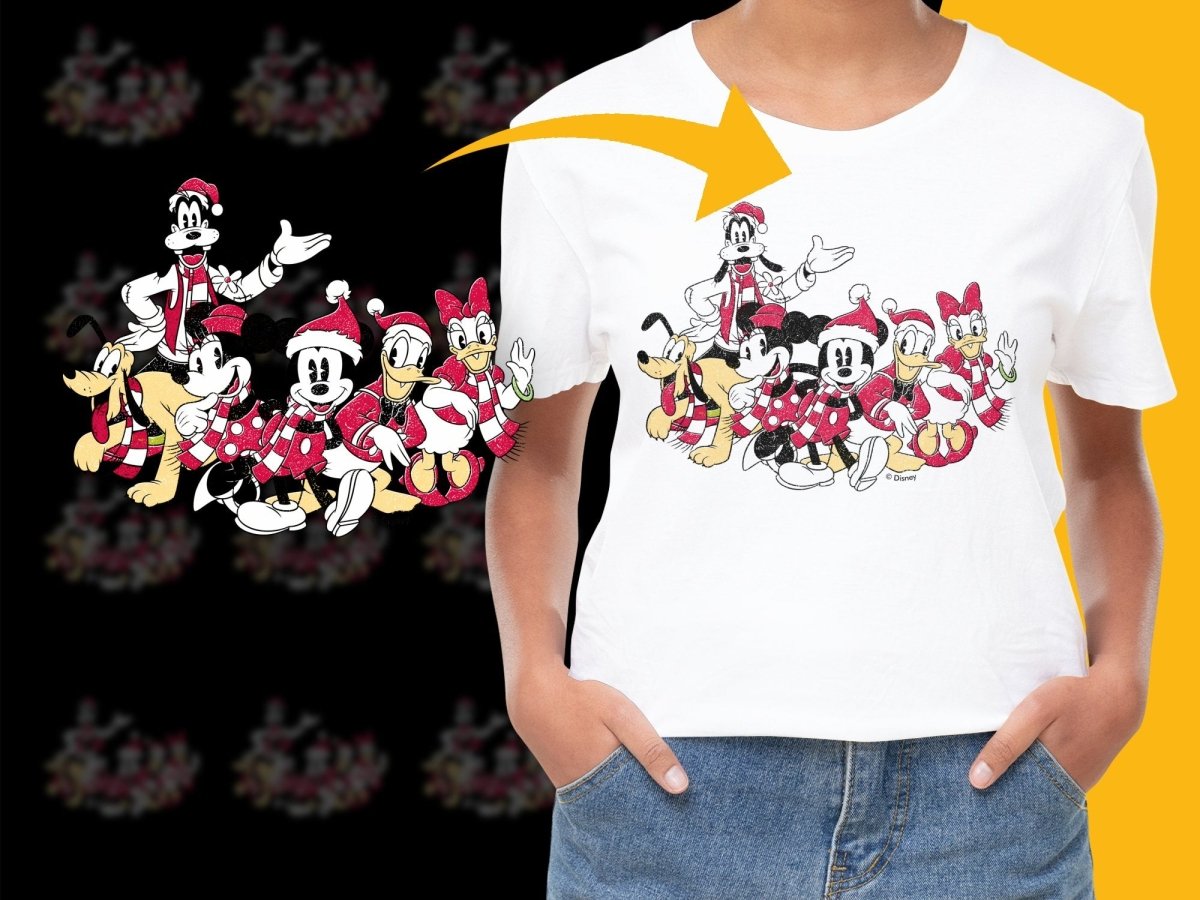 Disney Christmas Mickey And Friends Festive PNG File - Teepew