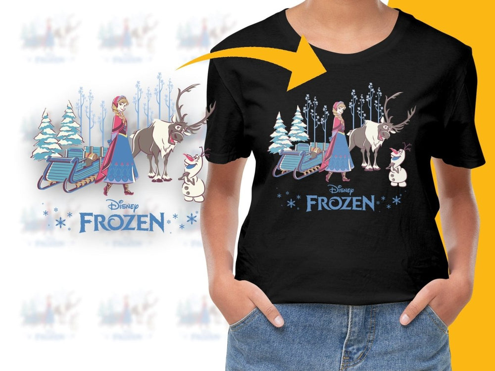 Disney Frozen Anna Sven & Olaf Christmas PNG File - Teepew
