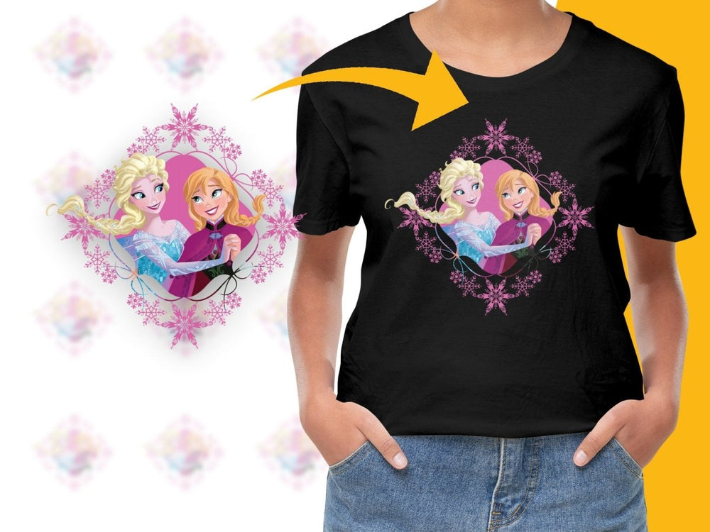 Disney Frozen Elsa and Anna Christmas Theme PNG File - Teepew