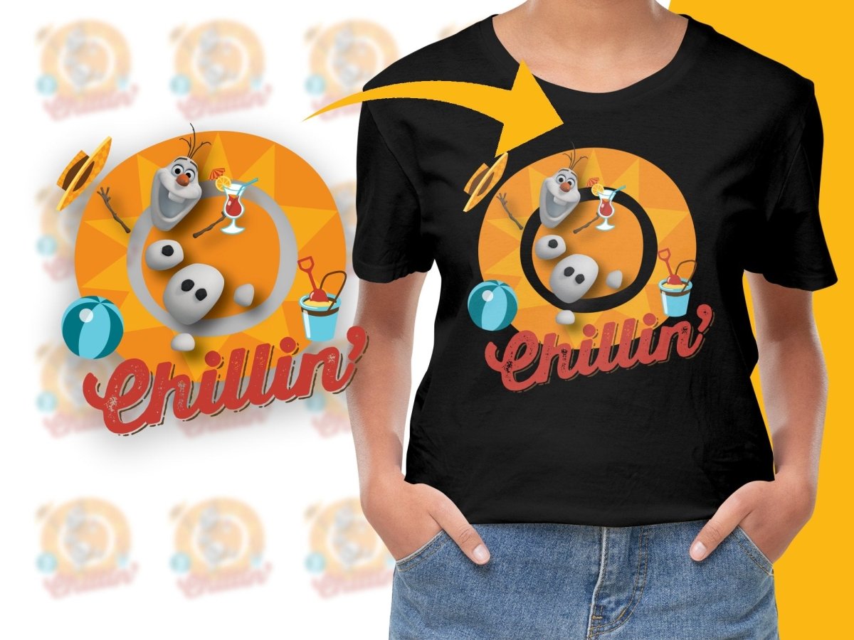 Disney Frozen Olaf Chillin' Summer Vibes PNG File - Teepew