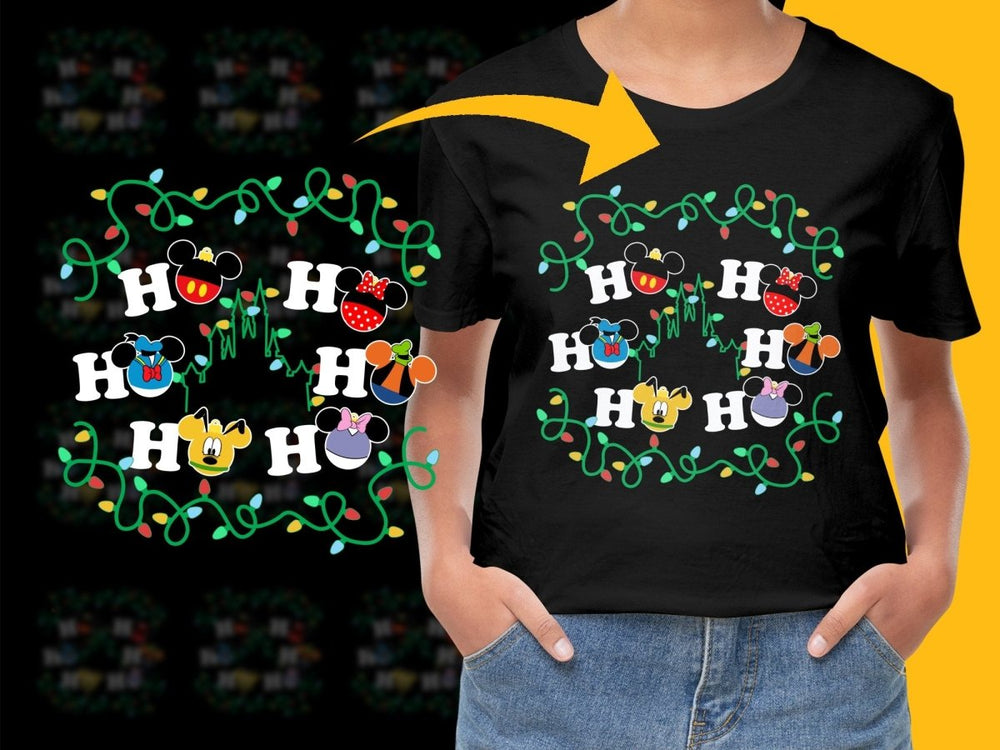 Disney Inspired Christmas Characters PNG File - Teepew