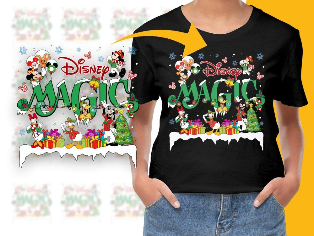 Disney Magic Christmas Characters Graphic PNG File - Teepew