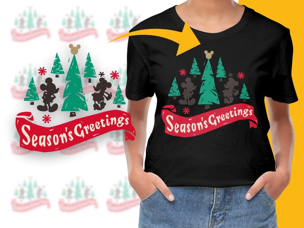 Disney Mickey and Minnie Christmas PNG File - Teepew