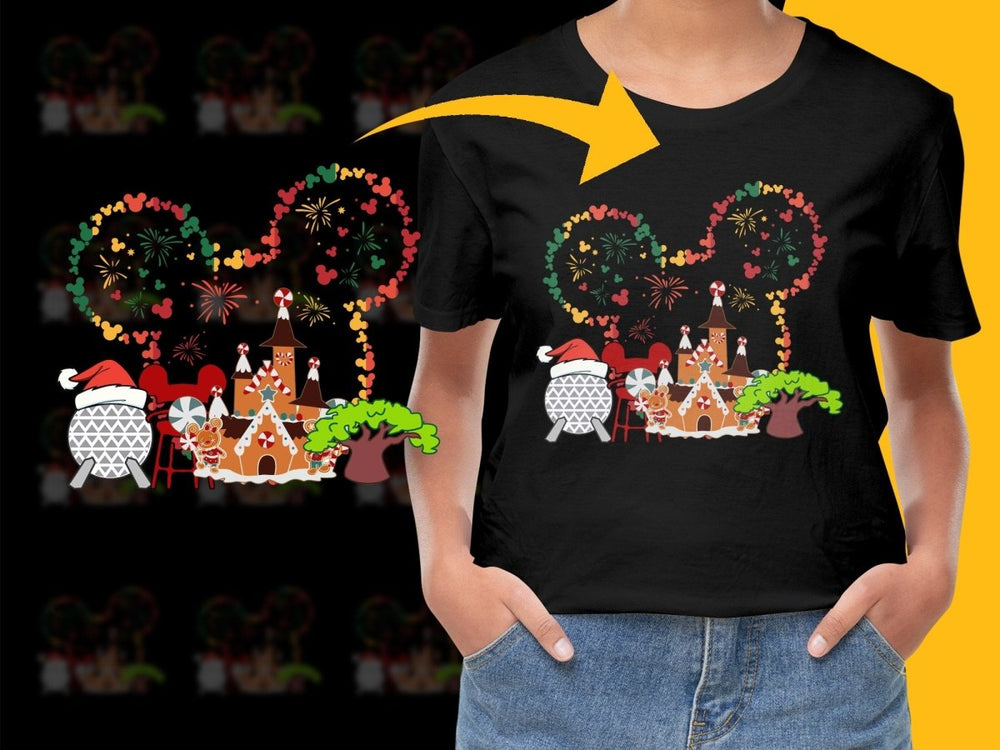 Disney Mickey Gingerbread Christmas Castle PNG File - Teepew