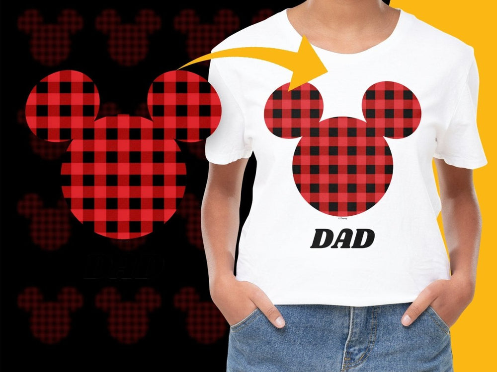 Disney Mickey Mouse Dad Christmas Pattern PNG File - Teepew