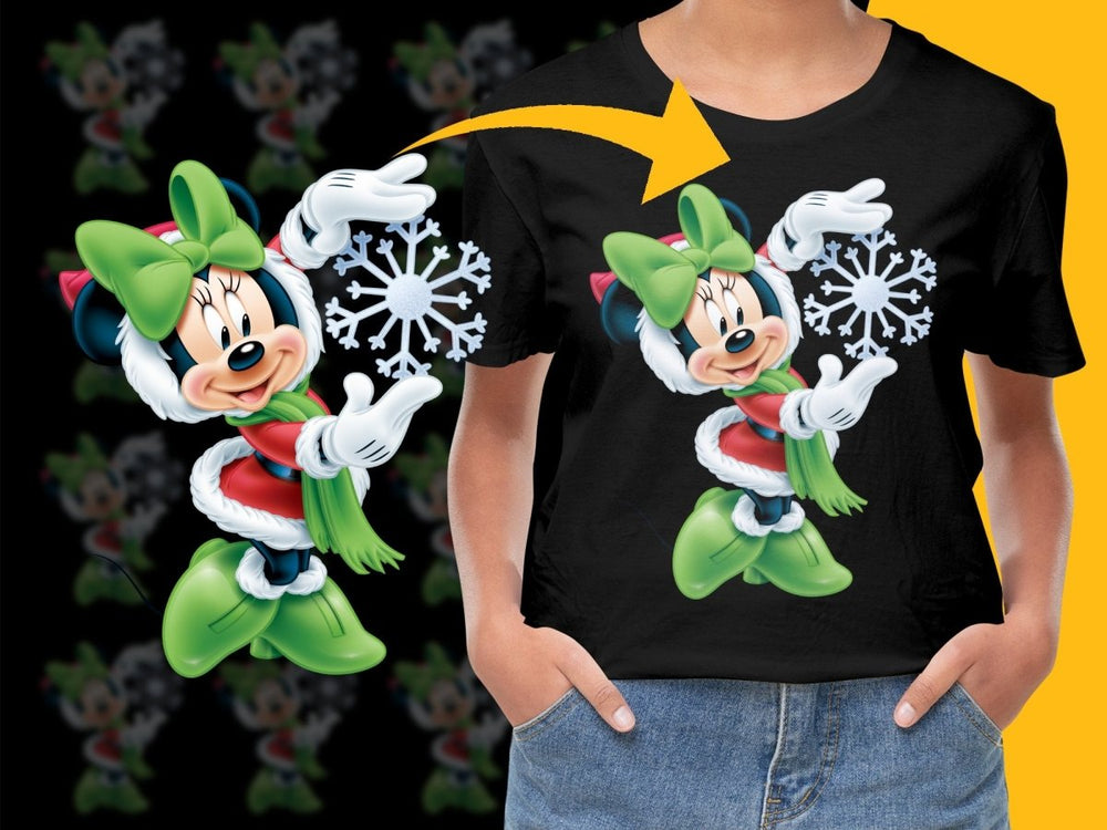 Disney Minnie Mouse Christmas Snowflake PNG File - Teepew