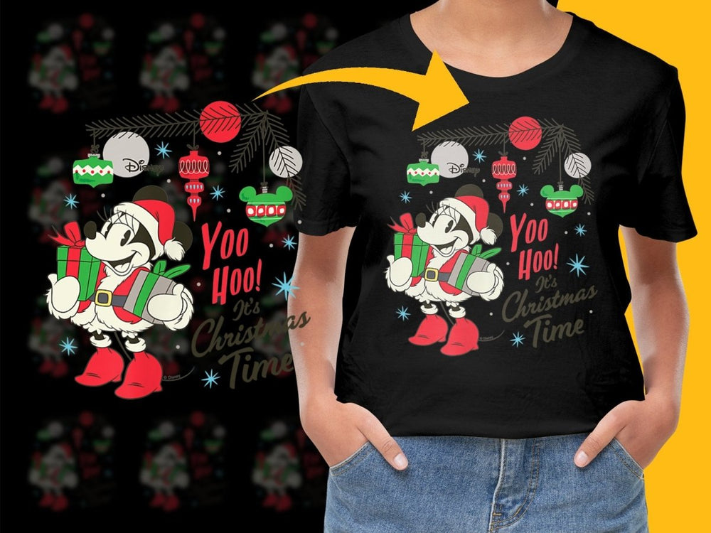 Disney Minnie Mouse Christmas Time PNG File - Teepew