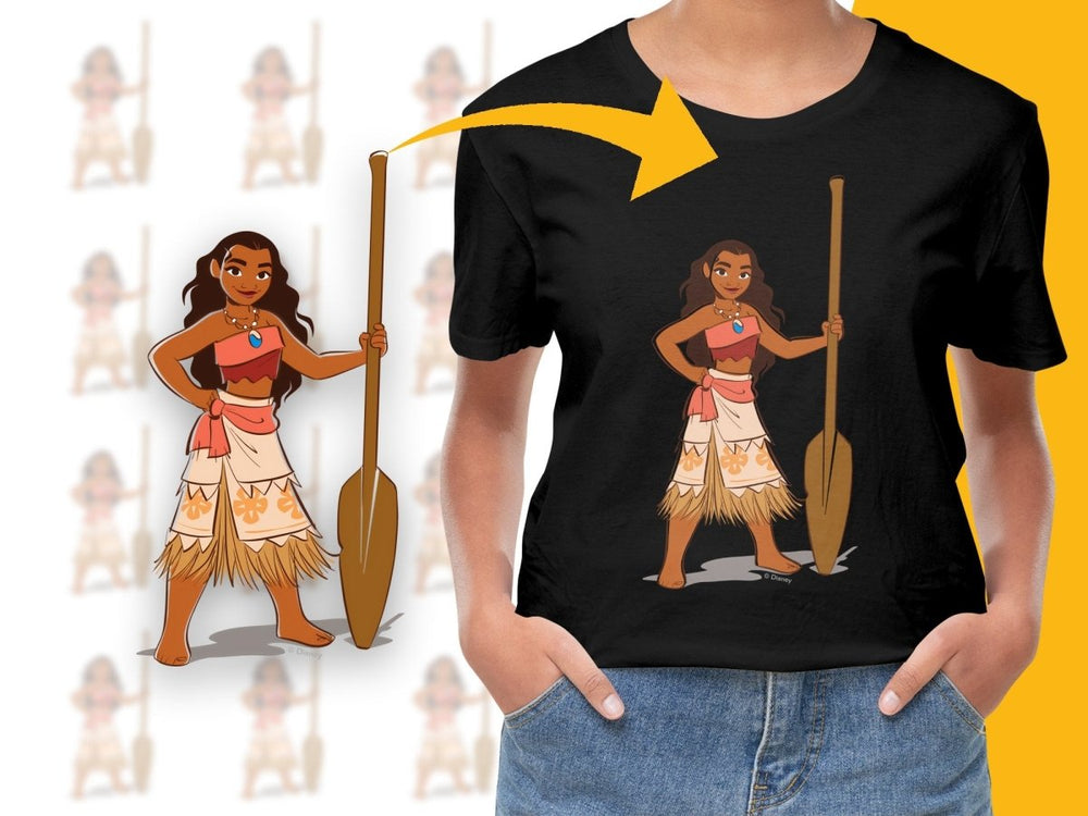 Disney Moana Character Print Kids Casual PNG File - Teepew