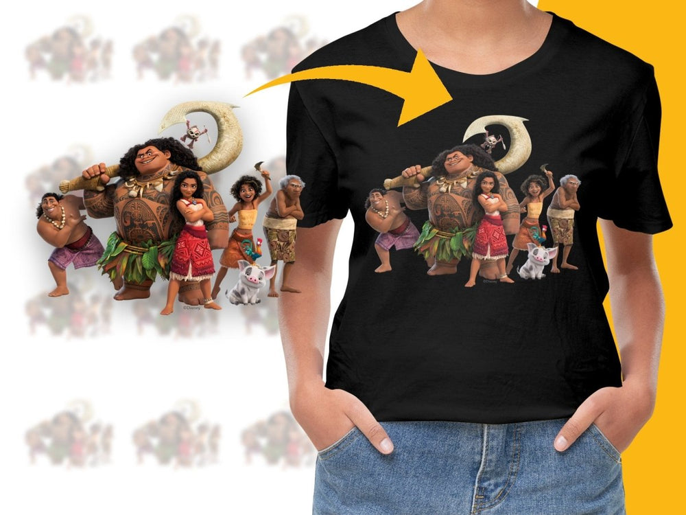Disney Moana Characters Design Graphic PNG File - Teepew