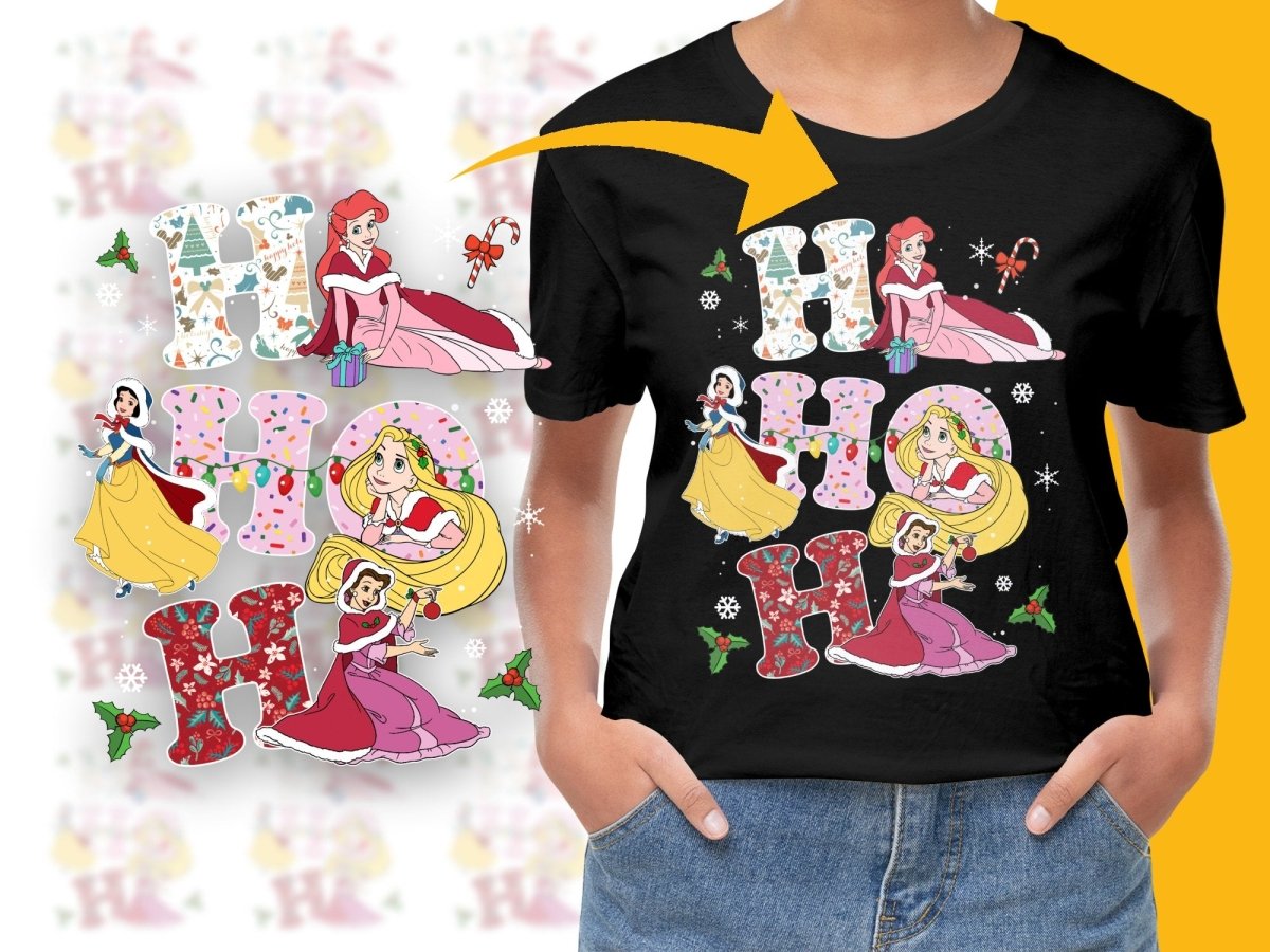 Disney Princess Merry Christmas PNG File - Teepew