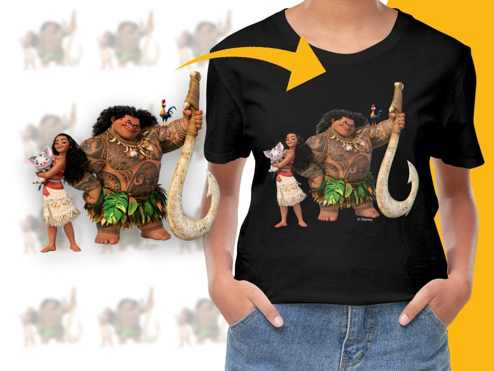 Disney's Moana and Maui Graphic Print PNG File - Teepew