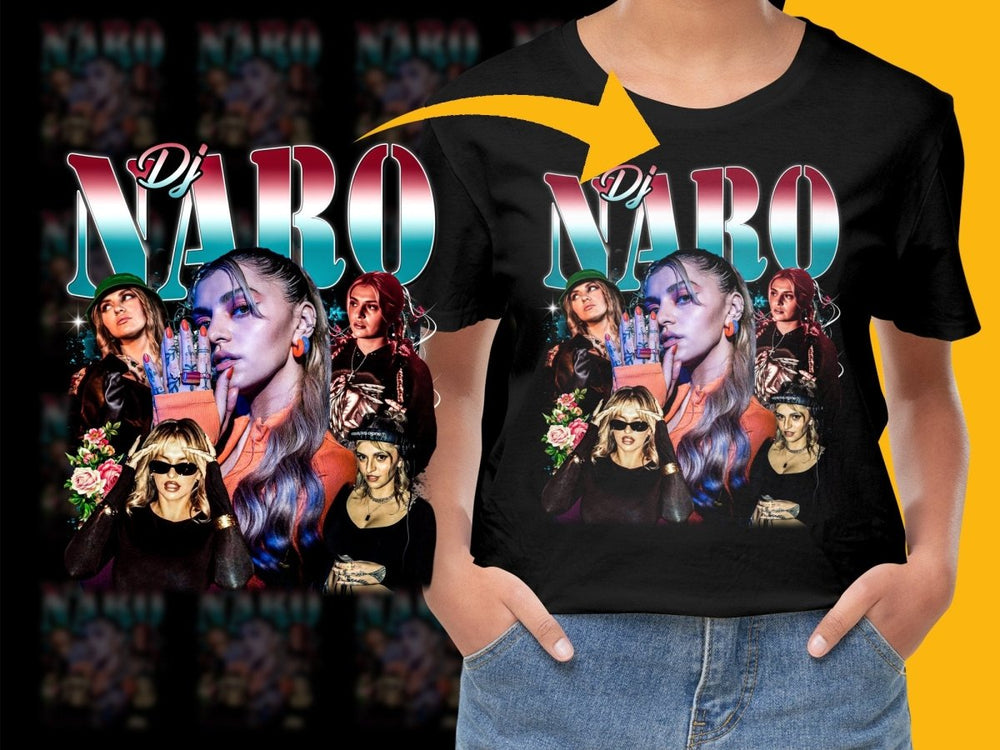 DJ NARO Graphic Printed Streetwear Fashion PNG File - Teepew