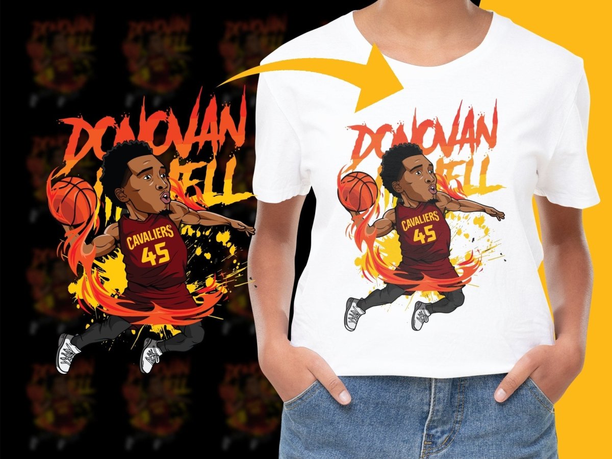 Donovan 45 Cavaliers Basketball PNG File - Teepew