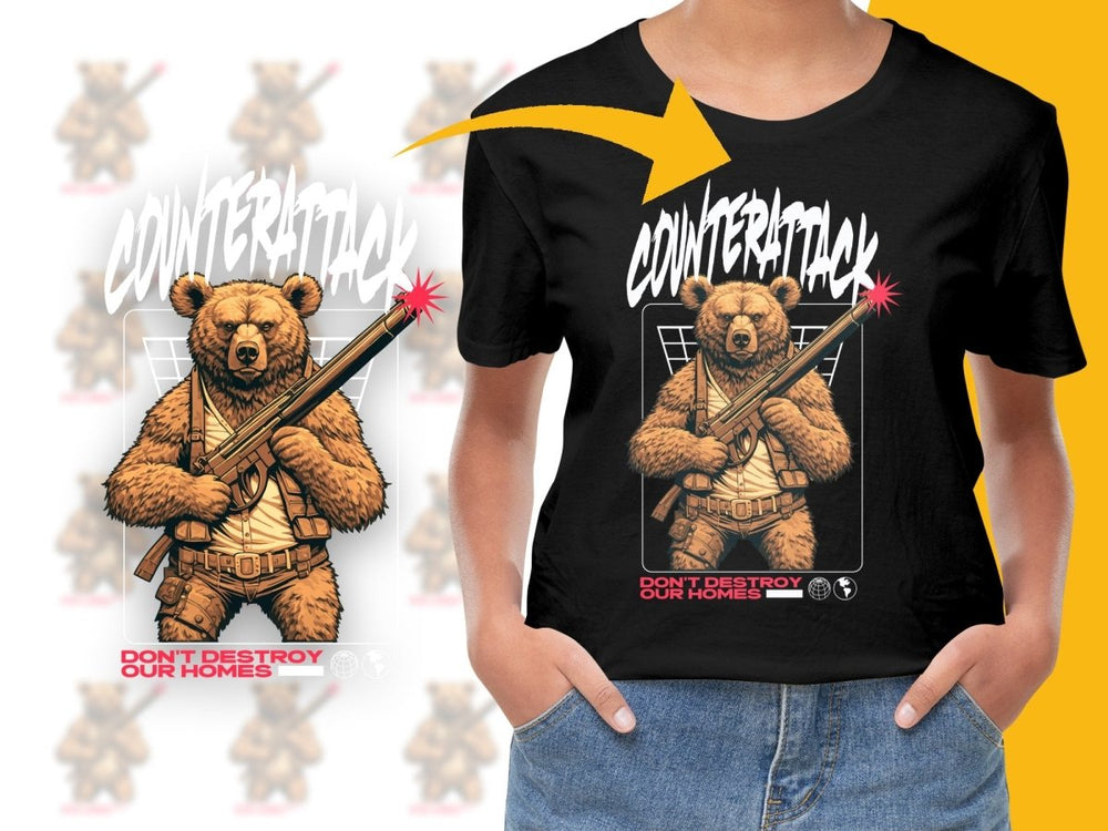 Don't Destroy Our Homes Bear Graphic PNG File - Teepew