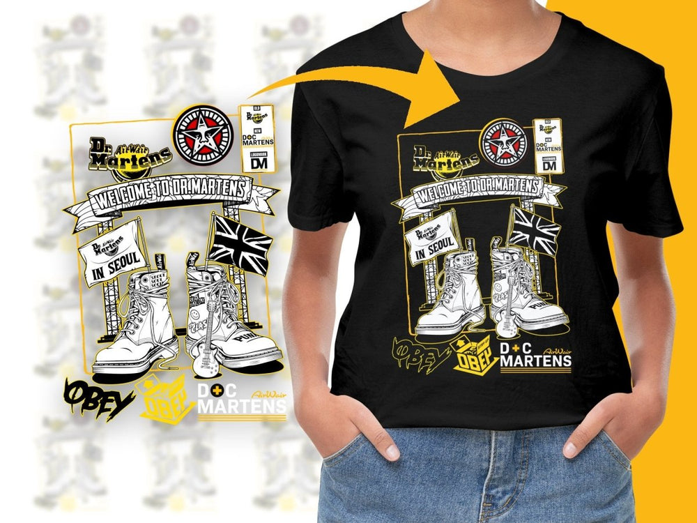 Dr Martens Welcome To Seoul PNG File - Teepew