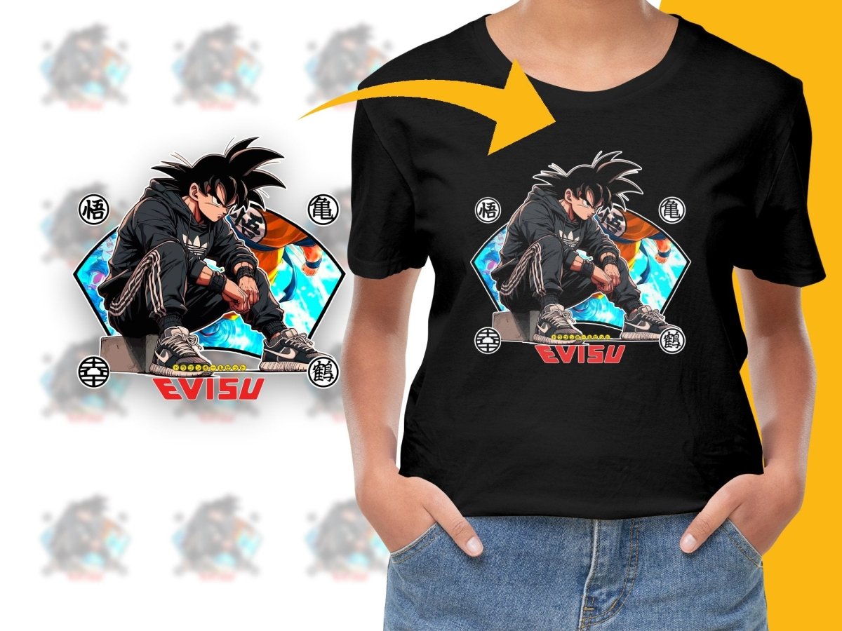 Dragon Ball Goku Street wear Brand Collaborative Design PNG File - Teepew