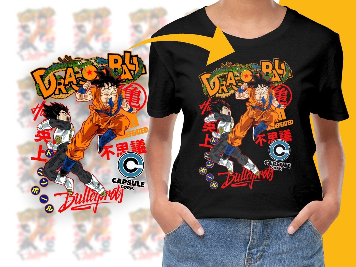 Dragon Ball Goku Vegeta Capsule Corp PNG File - Teepew