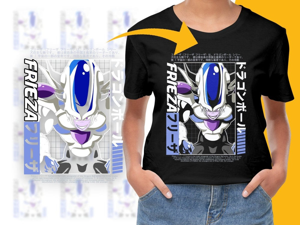 Dragon Ball Series Frieza Character Graphic PNG File - Teepew