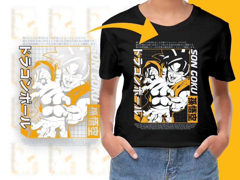 Dragon Ball Son Goku Graphic Anime Fan PNG File - Teepew