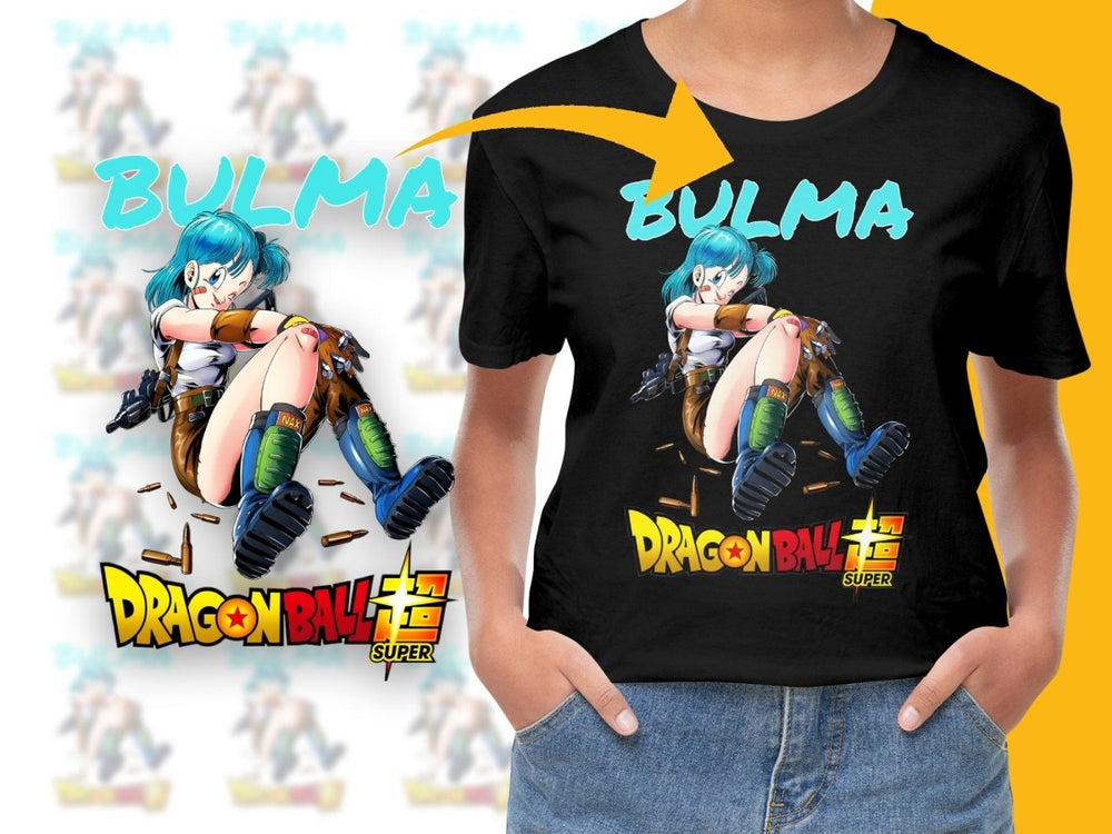 Dragon Ball Super Bulma Character Graphic PNG File - Teepew