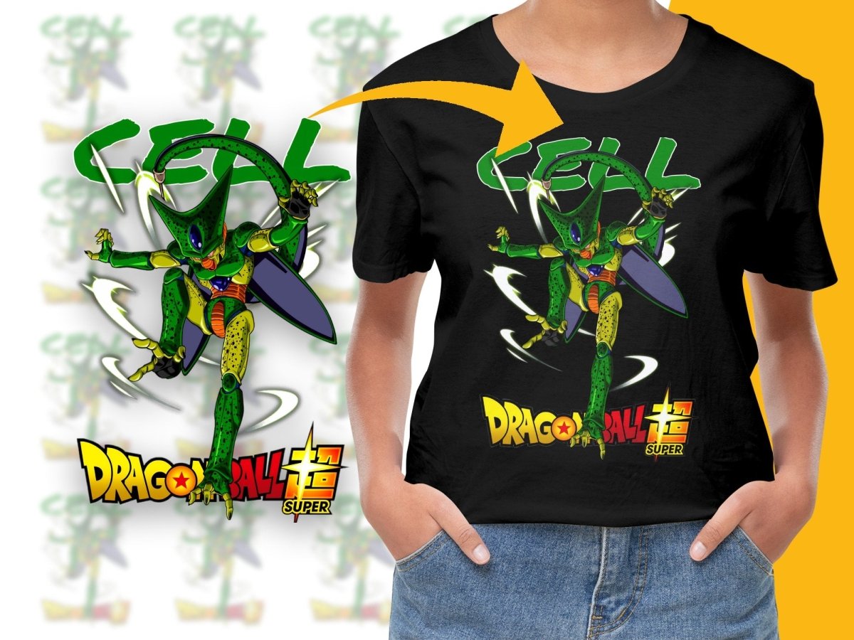 Dragon Ball Super Cell Character Graphic PNG File - Teepew