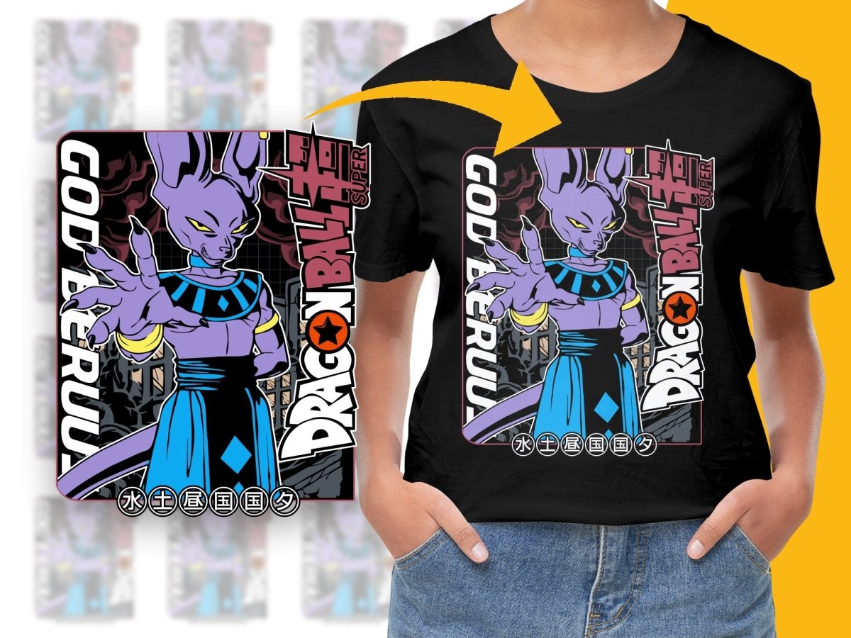 Dragon Ball Super God Beerus Graphic PNG File - Teepew