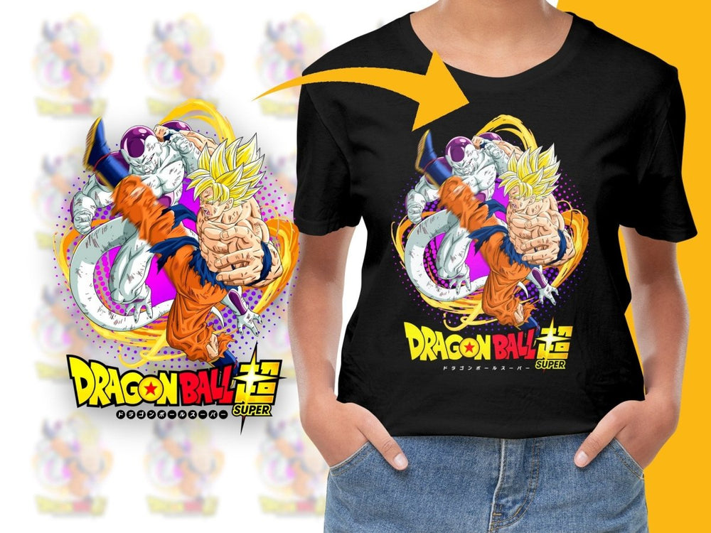 Dragon Ball Super Goku and Frieza Action PNG File - Teepew