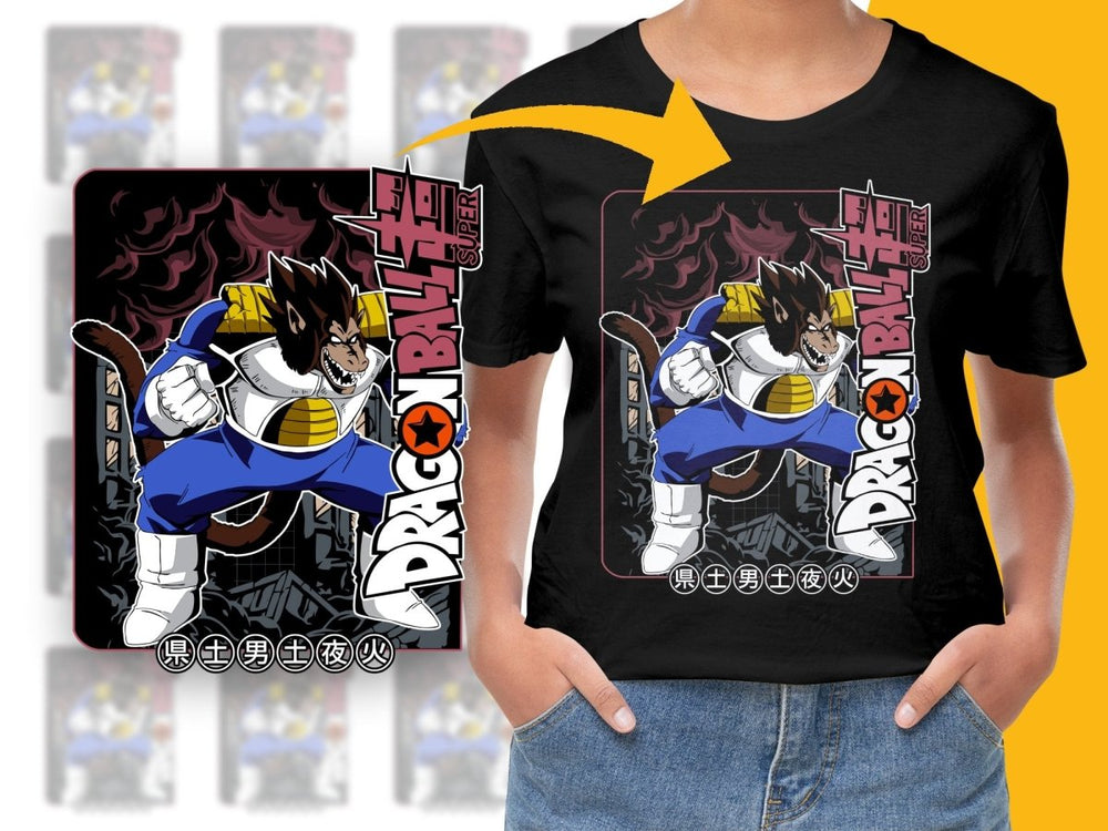Dragon Ball Super Great Ape Vegeta Anime Design PNG File - Teepew