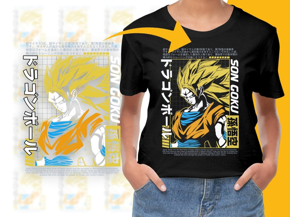 Dragon Ball Super Saiyan 3 Goku Simulated PNG File - Teepew