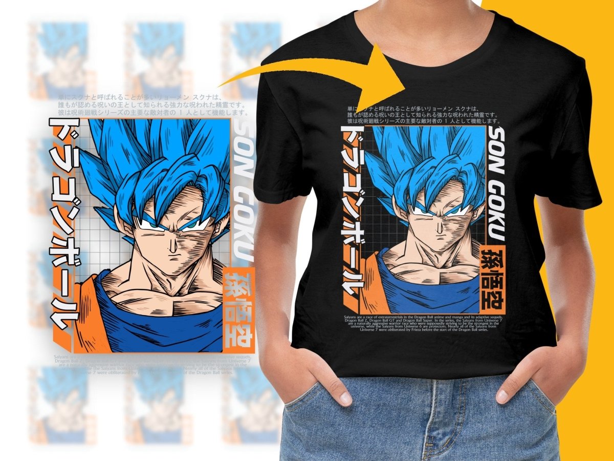 Dragon Ball Super Saiyan Blue Goku Graphic PNG File - Teepew
