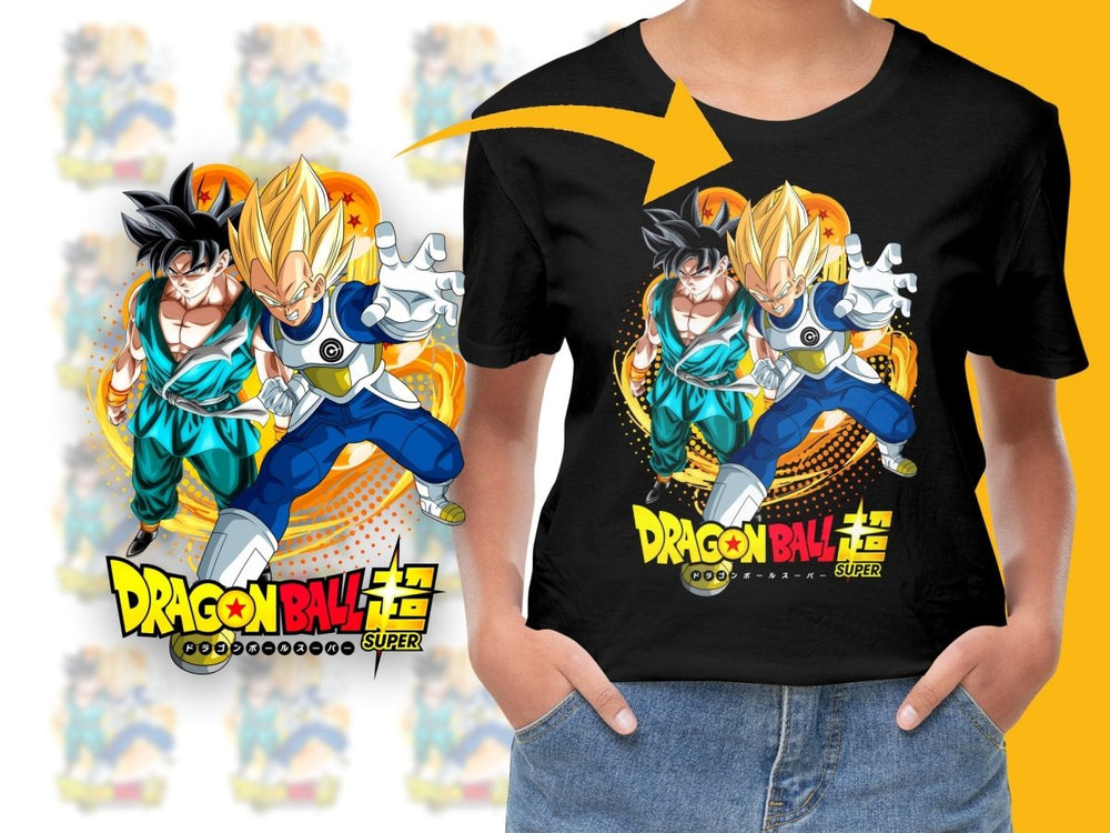 Dragon Ball Super Saiyans Dynamic Duo Anime PNG File - Teepew