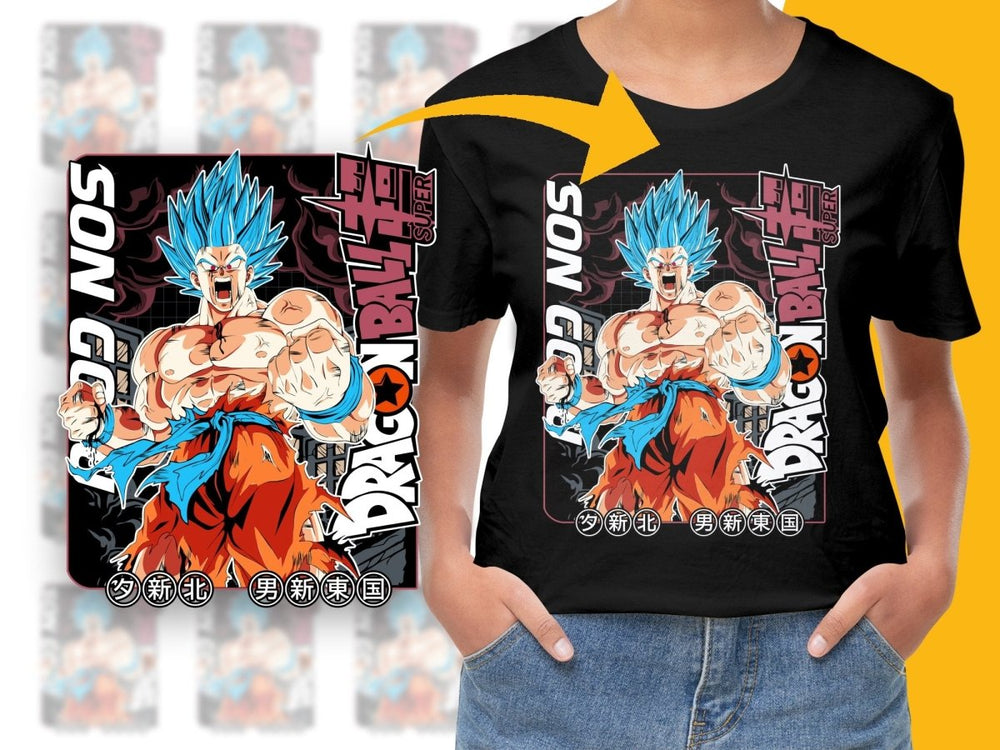 Dragon Ball Super Son Goku Anime Graphic PNG File - Teepew
