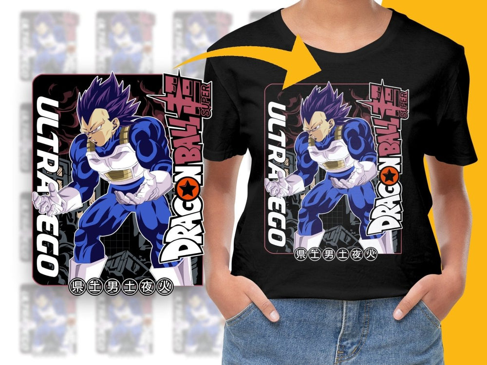 Dragon Ball Super Ultra Ego Vegeta Graphic PNG File - Teepew