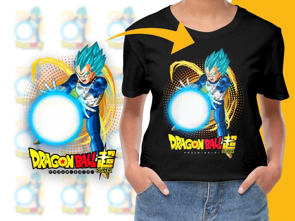 Dragon Ball Super Vegeta Power Attack Graphic PNG File - Teepew