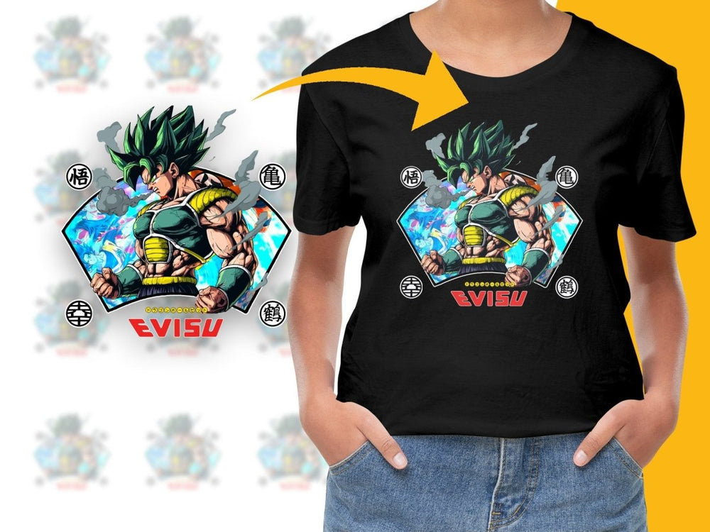 Dragon Ball Z Broly Anime Graphic Design PNG File - Teepew